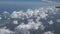 Airplane Aerial view of Cozumel Island Mexico