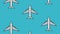 Airplane background pattern HD animation