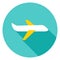 Airplane Circle Icon