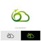 Airplane Cloud Logo Design Concept Vector. Transportation Cloud Logo Template Vector