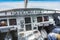 Airplane cockpit inside of civil aircraft