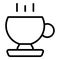 Airplane coffee cup icon outline vector. Plastic paper