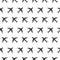 Airplane Commercial Aviation Seamless Sign Clear Pattern Silhouette