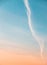 Airplane Contrail At Sunrise
