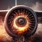 Airplane Engine on Fire