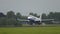 Airplane FlyBe landing, super slow motion