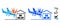Airplane Hangar Crash Composition Icon of Round Dots