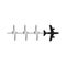 Airplane Heartbeat, family vacation, pilot plane, travel vector