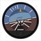 Airplane and helicopter positioner, attitude indicator in a flat style. Vector illustration on a white background