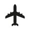 Airplane icon black icon