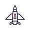 Airplane icon duocolor maroon navy colour military symbol perfect