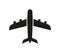 Airplane icon illustrated in vector on white background