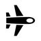 Airplane  icon or logo isolated sign symbol vector illustration