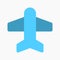 airplane icon vector. flight mode sign for smartphone button interface