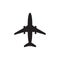 Airplane - icon vector illustration. Aircraft concept sign. Air transport abstract symbol. Graphic design element.