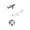 Airplane icon vector illustration design