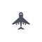 Airplane icon. vector symbol on white background