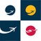 Airplane icons. Airlines. Plane