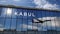 Airplane landing at Kabul Afghanistan airport mirrored in terminal