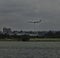 Airplane Landing in Washington, D.C. Over Air Force Memorial