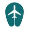 Airplane Location logo design