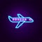 Airplane Neon Label