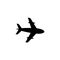 Airplane, Plane Flat Vector Icon
