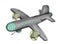 Airplane Png Transparent background WW2 military aircraft with grey body paint