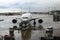 Airplane prepared for departure at the airport of Munich, Germany