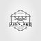 airplane with propeller or amphibious aircraft logo vector illustration design