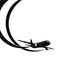 Airplane\'s silhouette on white background.