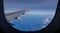 Airplane\'s window and wing