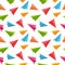 Airplane Seamless Pattern Background Vector