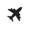 Airplane sign vector icon. Airport plane illustration. Business