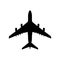 Airplane silhouette isolated - PNG