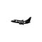 Airplane solid icon, travel tourism