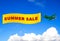 Airplane with summer sale banner