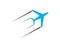 Airplane symbol illustration