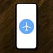 Airplane Symbol on Smartphone Screen