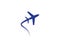 Airplane symbol vector icon