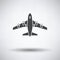 Airplane takeoff icon front view