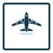 Airplane takeoff icon front view