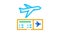 airplane ticket Icon Animation