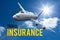 airplane travel insurance graphic