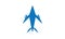 Airplane Traveling Icon - Vector Jet Plane Design Logo Template