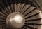 Airplane turbine fragment close up background