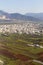 Airplane view of Athens and the outskirts 