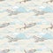 Airplanes on cloudy backgorund pattern