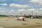 Airplanes Parked at Fortaleza Airport Brasil