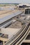 Airplanes on the ramp at Houston International Airport